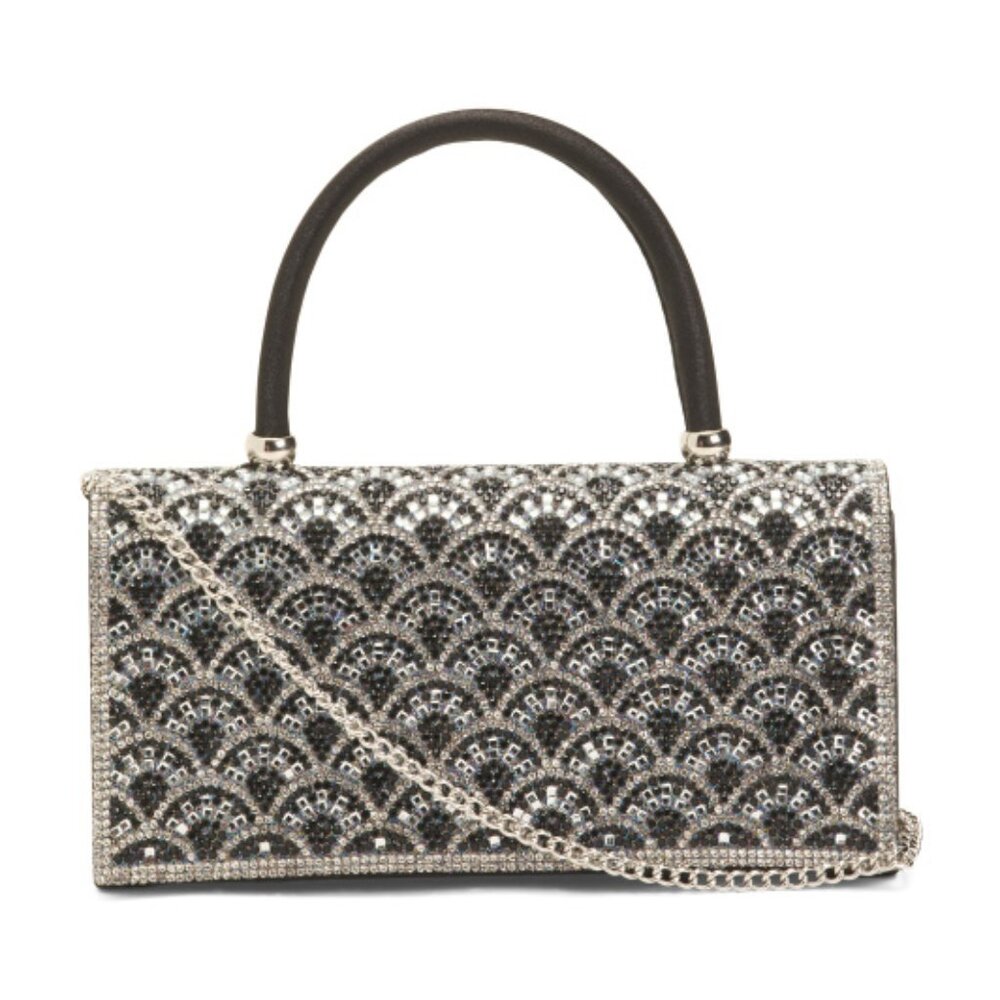 ALESSIA BIANCHI Beaded Satin Clutch